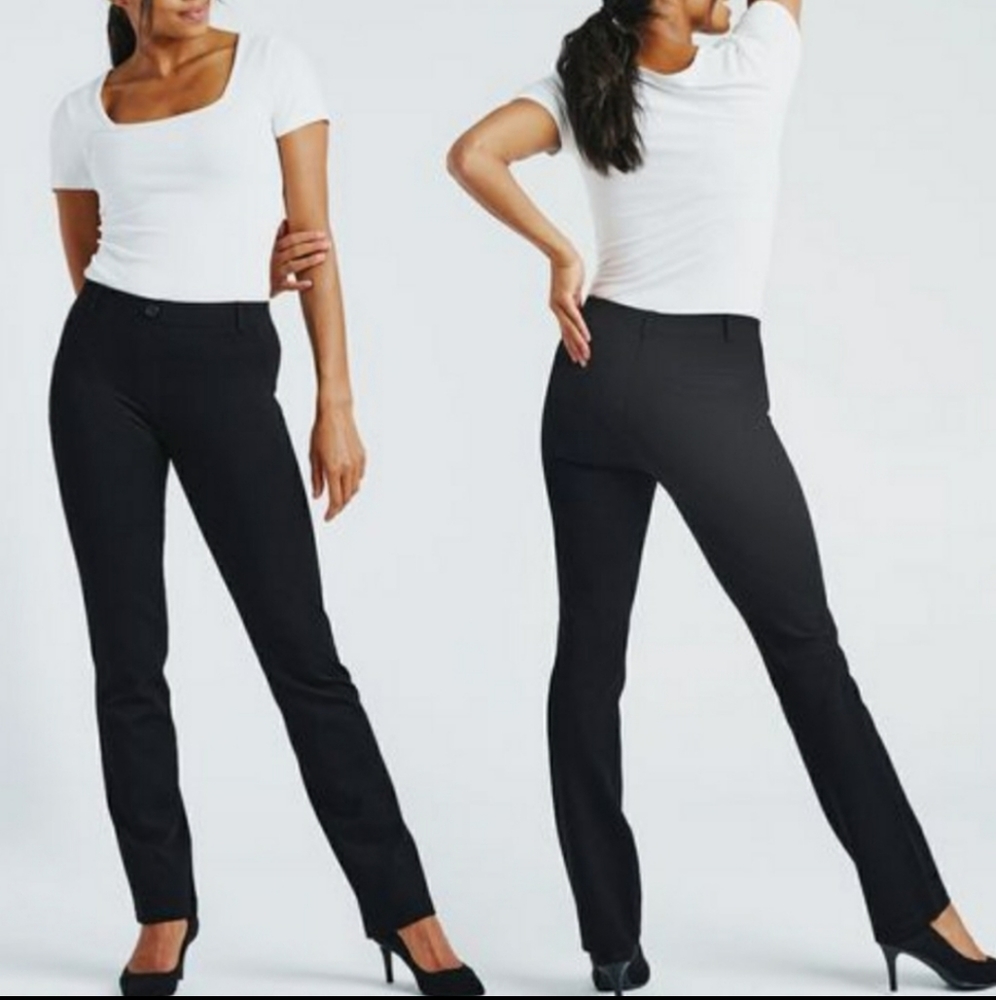 Like New Betabrand Charcoal Dress Pants (medium petite)